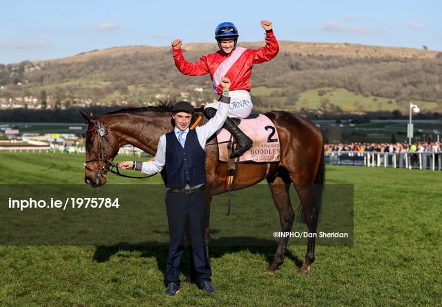Rachael Blackmore onboard A Plus Tard celebrates winning 18/3/2022