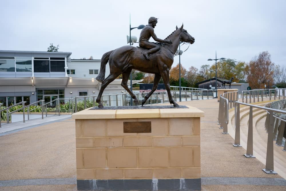 Statue at the Cheltenham Racecourse
